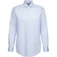 Seidensticker Business Hemd Herren Regular Fit Baumwolle blau gestreift, 39 762535-0001-00390