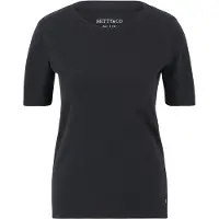 Betty & Co Basic Shirt mit Rundhalsausschnitt in Schwarz | Gr.: XL