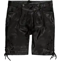JP 1880 Lederhose in schwarz | Gr.: 66 - Normalgröße