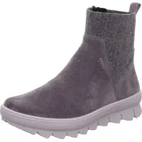 Legero Schnürstiefel Kaltfutter in grau, Gr. 8
