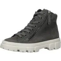 Paul green 5210 Damen Stiefeletten - sportliche Stiefelette grau Freizeit NEU