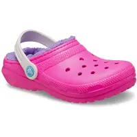 Crocs Classic Lined Clog Kid's 207009-6TX Rosa Größe 24-25