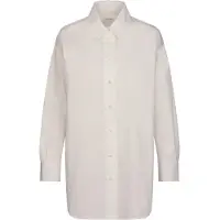 Seidensticker Longbluse , Damen, Gr. S (36), weiß, 100% Baumwolle, unifarben, oversize, ohne Ausschnitt, Blusen Longbluse, 1/1 Kragen Uni