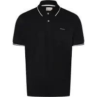 Gant Short Sleeve Polo 742403200003 in BLACK color size x-large