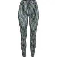 LASCANA Leggings in Weiß schwarz grün gemustert | Gr.: 40-42