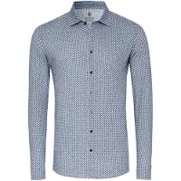 Desoto Hemd New-Moon-Druck Blau