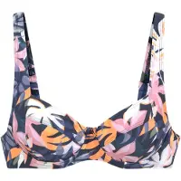 LASCANA Bikini-Oberteil in Dunkelblau/ Rosa - 44E-Cup