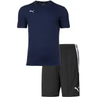 Puma Herren Finisher Set - Training Shorts kurz, Funktionsshirt Rundhals uni