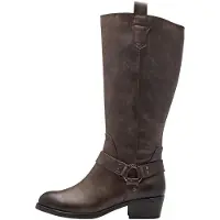 Marco Tozzi Damen Stiefel Western Cowboy Boot mit Zierriemen 2-25503-43, Größe:37 EU, Farbe:Braun