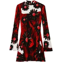 Desigual Kleid für den Alltag Nantes Lacroix 24WWVK29 Rot Slim Fit