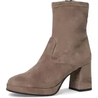 Tamaris Damenschuhe Stiefel Reißverschluss Beige Freizeit