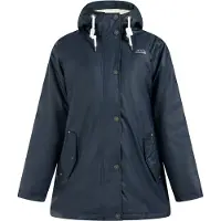 ICEBOUND damen regenjacke mit teddyfutter - marine, L