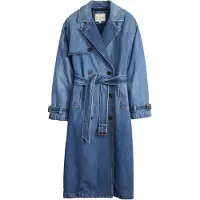 Levi's Spade Lightweight Trench Coat Dark Indigo Größe: M | Jeansjacken Outlet | Damen | Blau