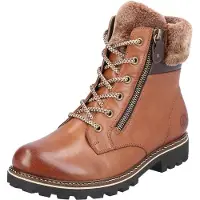 Remonte Damen Stiefelette kuschelig warm und weich mit Reißverschluss D8463, Größe:39 EU, Farbe:Braun