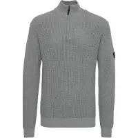 INDICODE JEANS Troyer "Troyer IDRevillan", Herren, Gr. 3XL, grau (grau mix), Obermaterial: 46% Baumwolle CO recyc.. 34% Baumwolle CO. 20% Polyester PES., Pullover Troyer