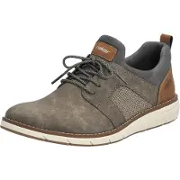 Rieker Herren Schnürschuh Schlupfschuh sportlich Sock Sneaker 11351, Größe:45 EU, Farbe:Braun