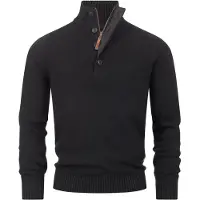 INDICODE JEANS Indicode Strickpullover Herren Baumwolle schwarz, XL 687941-0001-09970