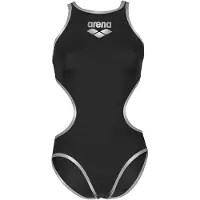 Arena Damen Badeanzug One Biglogo 001198-555 36 - Black-Silver-R - 36