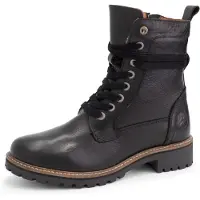 Travelin' Leder-Boots "Kvinlog" in Schwarz - 36