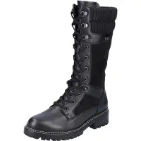 Remonte Damen Stiefel kuschelig warm mit Wolle D0B76, Größe:40 EU, Farbe:Schwarz