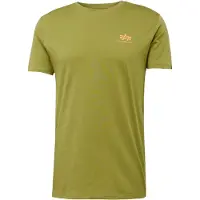 Alpha industries T-Shirt "Basic SL T-Shirt", Herren, Gr. L, grün (moss grün), Obermaterial: 100% Baumwolle, Shirts T-Shirt