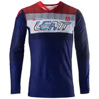 Leatt Moto 5.5 UltraWeld V24 Royal Rot Dunkelblau Motocross Jersey Größe L