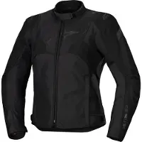 Alpinestars Stella T-Jaws V4 wasserdichte Damen Motorrad Textiljacke, schwarz, M