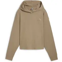 Puma für Damen. 68250367 Sweatshirt ESS Elevated beige (S), Lässig, Sportlich, Baumwolle, Multisport, Recyceltes Polyester, Nachhaltig