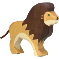 Jouéco Holztiger Holz Löwe Spielfigur handgefertigt nachhaltiges Spielzeug