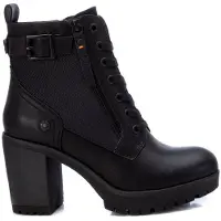 Refresh für Damen. 17123202-NEGRO Stiefelette mit Schnalle -Höhe Absatz 8cm- schwarz (40), 5 bis 8 cm, Schnürsenkel, Reißverschluss, Lässig,
