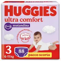 Huggies Ultra Comfort Mutandina Größe 3 Windeln 88 Einheiten
