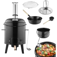 Strattore 5in1 Gulaschkanone / Gulaschkessel 19 Liter in Schwarz