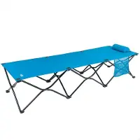 Aktive 63042 178x38x62cm Folding Campingbett Blau Blau One Size