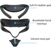 VORTEX VR VortexVR 3in1 Gesichtspolster-Set für Meta Quest 3S | Schaumpolster, Interface, Nasenpolster