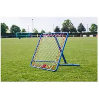 Powershot Rebounder Fußball/Tchoukball Rückprallwand - 100cm x 100cm - Fussball Trainingszubehör - 5 Verschiedene Winkel möglich