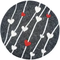 Cilio Untersetzer aus 100% Schafwolle LANA CUORE rund 21 cm