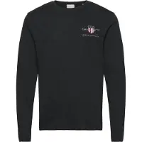 Gant Longsleeve Archive Shield 2004058 Schwarz Regular Fit