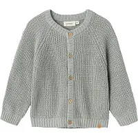 Lil´ Atelier Jungen Pullover & Cardigans Nmnemlen Lin Ls Knit Lil Noos - Grijs - Größe 104