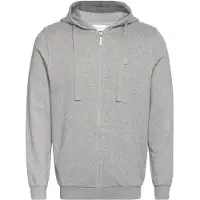 KnowledgeCotton Apparel Sweatjacke Ask Regular Zip Hood Kangaroo Badge Herren Grey Melange-S