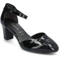 Tamaris Damen Pumps Fesselriemen Blockabsatz 1-24432-41, Größe:39 EU, Farbe:Mehrfarbig