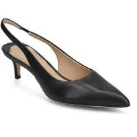 Ralph Lauren für Damen. 802927937001 Schwarze Lolah-Lederschuhe (39), 5 bis 8 cm, Keine, Lässig, Party