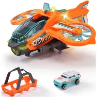 Dickie Toys - Spielzeug-Helikopter Sky Patroller (35 cm) - Rettungs-Flugzeug mit einklappbaren Flügeln & Wasser-Spritzfunktion, Spielzeug-Hubschrauber für Kinder ab 3 Jahren