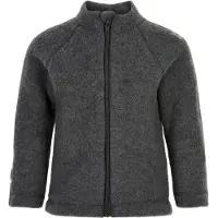 Mikk-Line Cardigan - Wolle - Anthracite Melange - - 74 - Cardigans