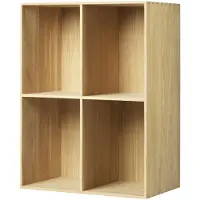 FDB Møbler - B98 Bücherregal, 54 x 72 x 32 cm, Eiche natur lackiert