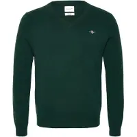 Gant Pullover V-Ausschnitt Wool Blend Dunkelgrün