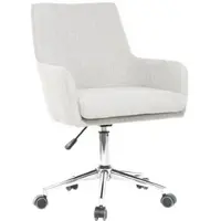Miliboo Design-Bürosessel Stoff Grau SHANA
