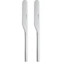 Puresigns Frühstücksmesser ONE Extra matt 2 Stück Brötchenmesser Wellenschliff