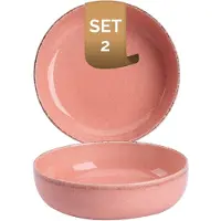 Palmer Schaal Antigo 15 cm 47 cl Rosa Porzellan 2 Stück