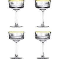 Pasabahce Champagnerkelch Elysia 26 cl - Transparent Gold 4 Stück