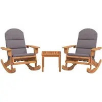 vidaXL 3-tlg. Garten-Lounge-Set Adirondack Massivholz Akazie